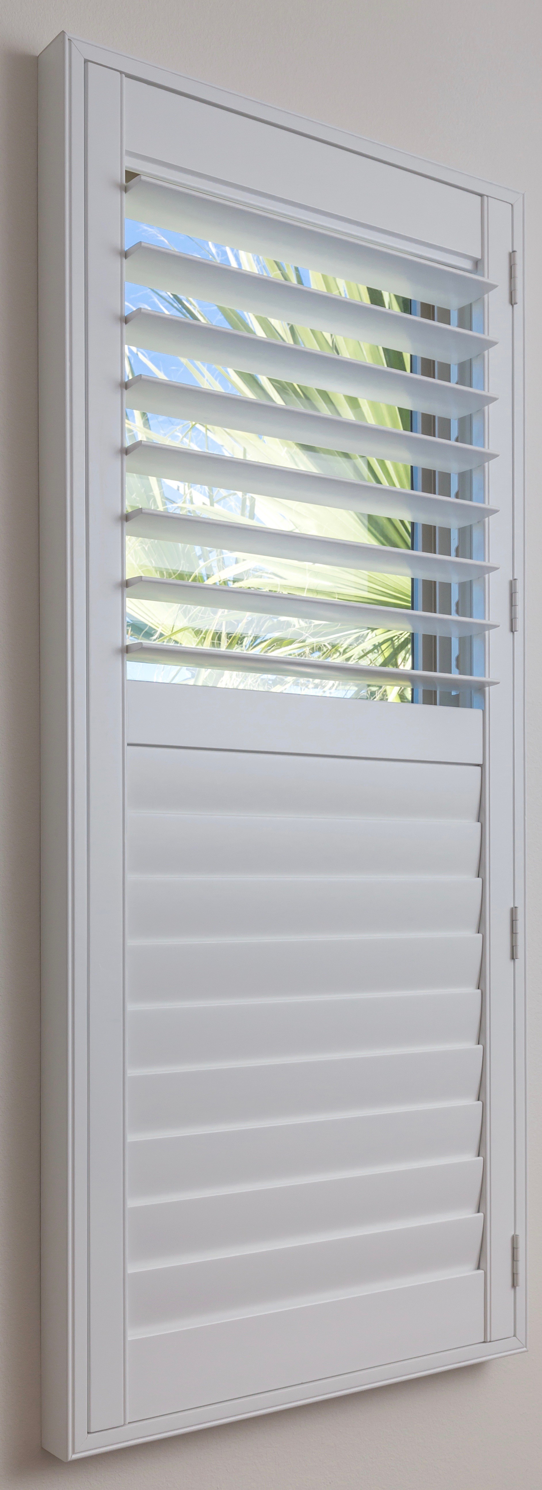 Half Open Single Panel Window Shutter