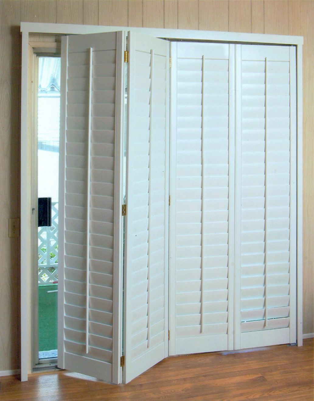 Open White Window Shutter