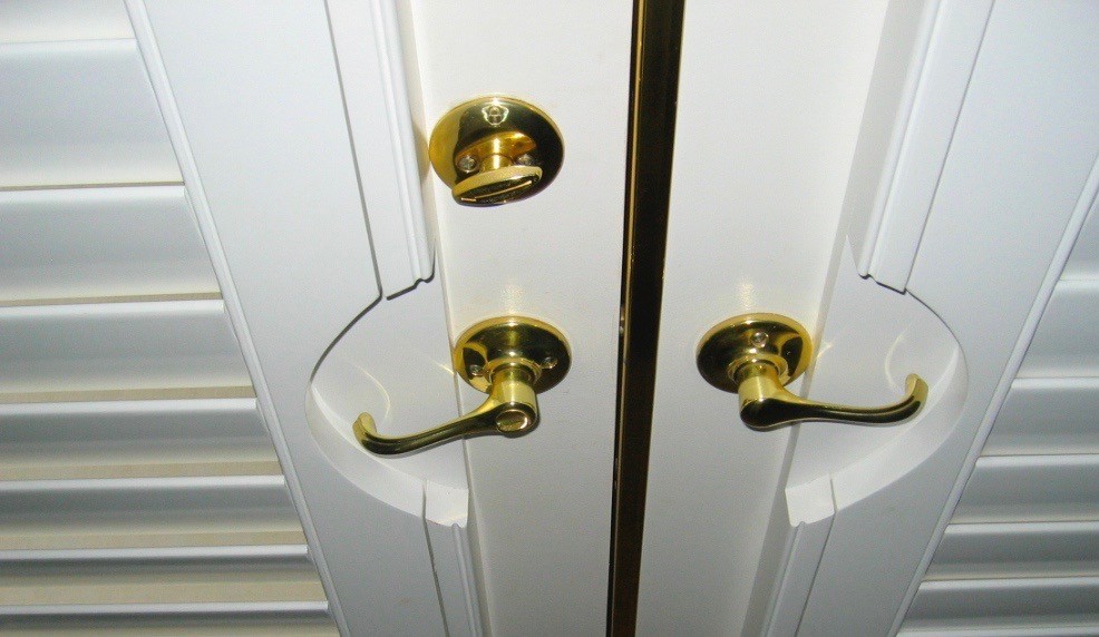 Door Knobs Of The Window Shutter