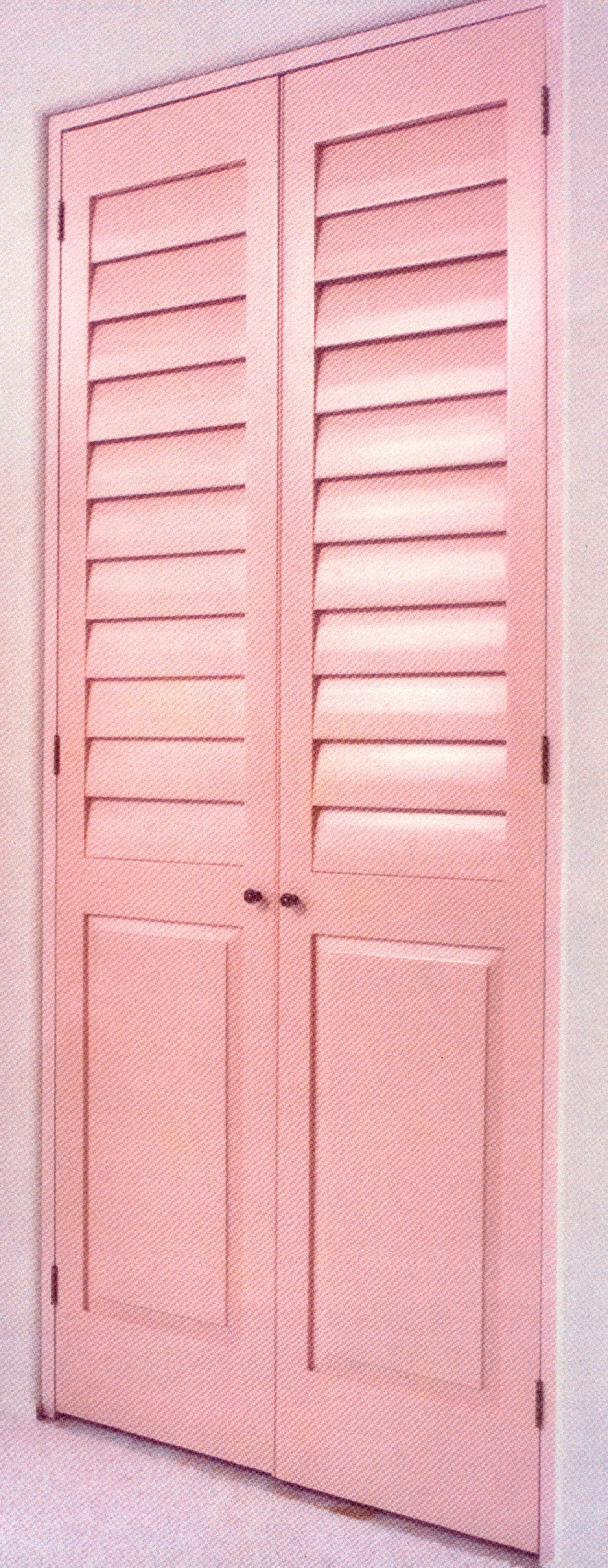 Pink Door Size Wooden Shutter